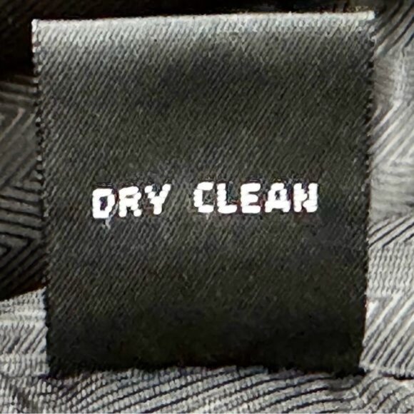 Alfani Trench Coat doble Breasted Black Cashmere & wool Blend size 44R - Picture 7 of 10